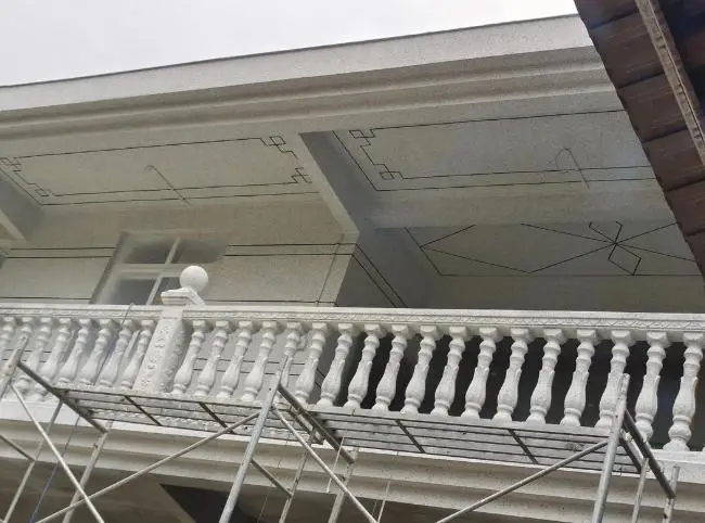 exterior wall coating project